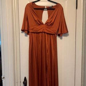 Burnt orange Maxi dress